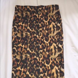 Cheetah Print Pencil Skirt